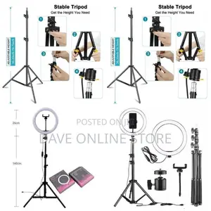 10 Inch Ring Light Dimmable – 3 Color LED