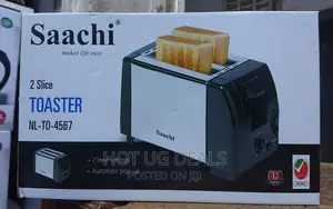 2 Slice Saachi Stainless Bread Toaster- Silver