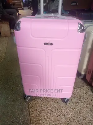 Plastic Suitcase Medium Size ( Pink)