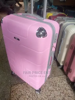 Plastic Suitcase Medium Size ( Pink)