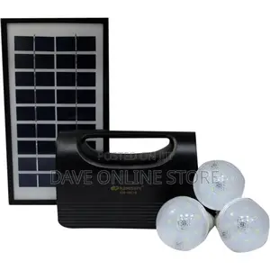 Kamisafe KM-8017 Lighting Solar Kit – Black