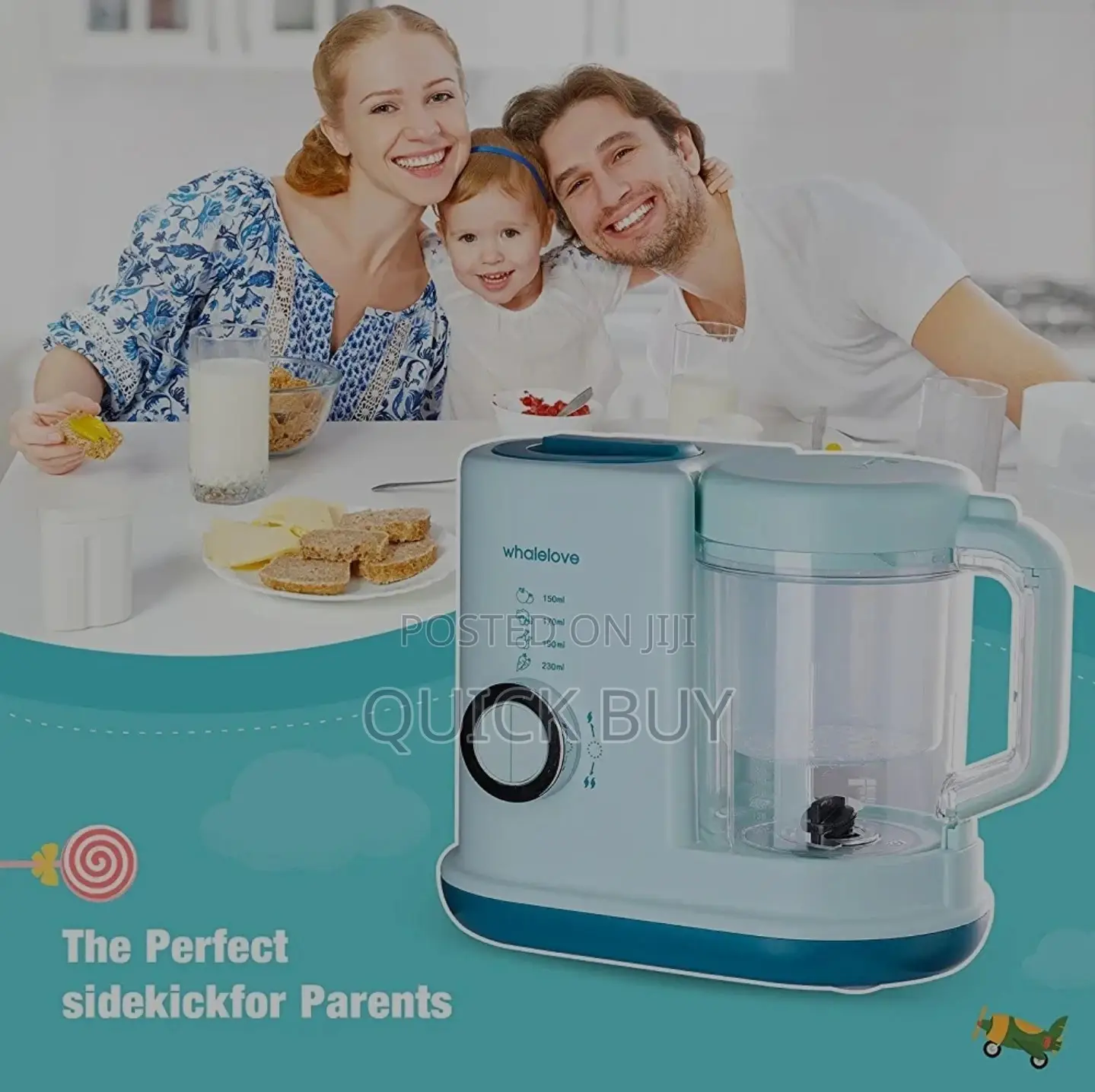 Whalelove Multifunction Baby Food Processor