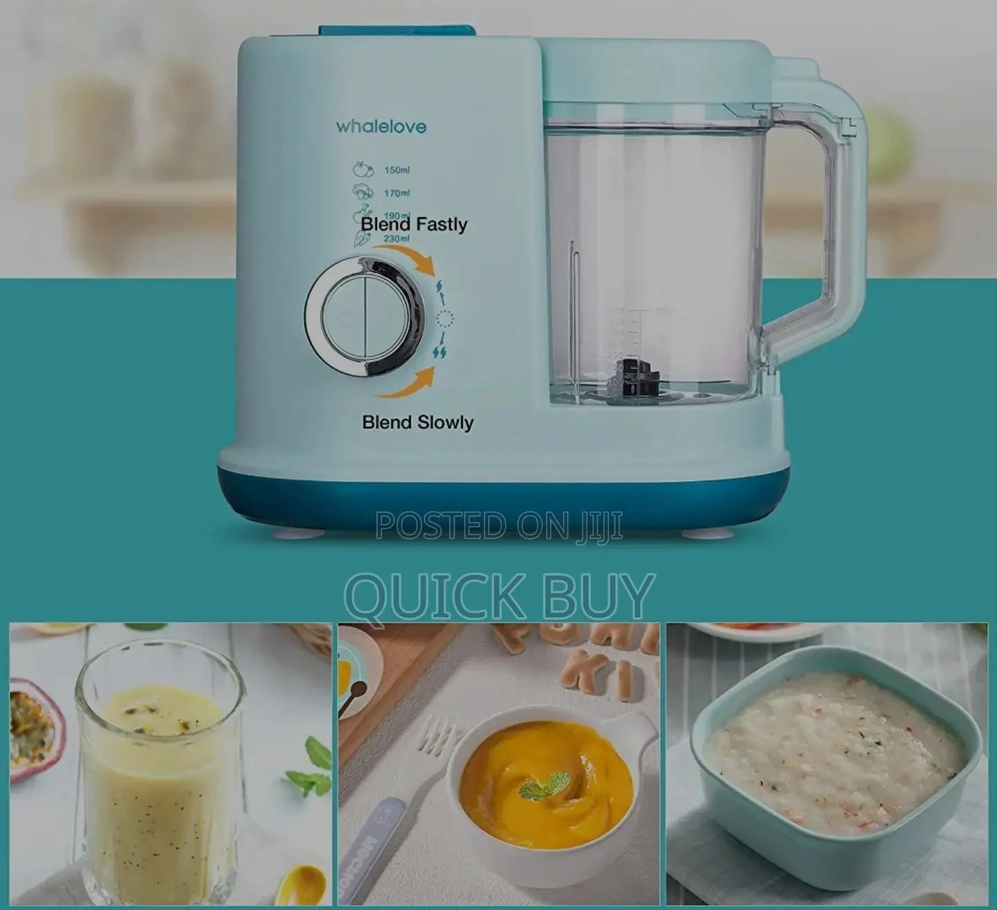 Whalelove Multifunction Baby Food Processor