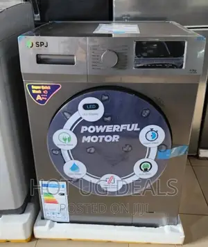 8KG SPJ Front Loader Washing Machine- Silver
