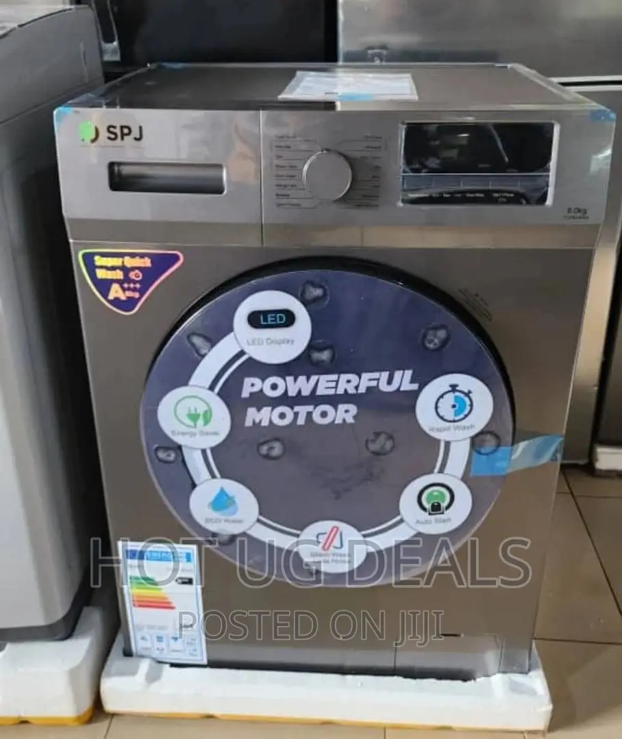 8KG SPJ Front Loader Washing Machine- Silver