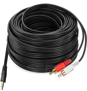 10m RCA Aux Audio Cable to 2 Rca Male Audio Banana Cable