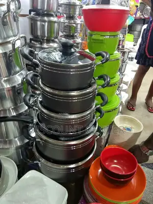 Tornado Black Saucepans and Dish.