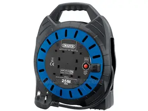 UK DRAPER Expert 1.25mm 4-Way Socket Cable Reel 25m