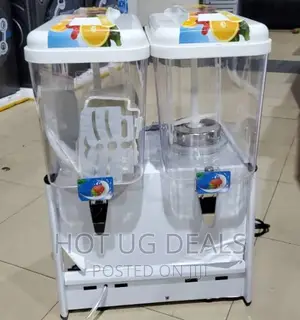 Snow White Double Juice Dispenser, 18L - White