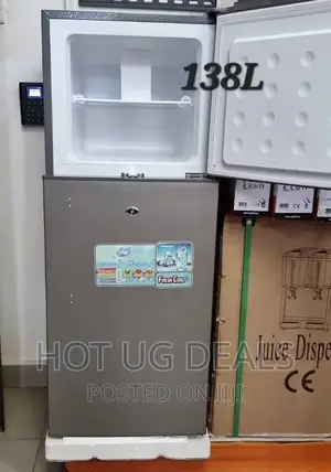 138l Sayona Double Door Fridge - Silver