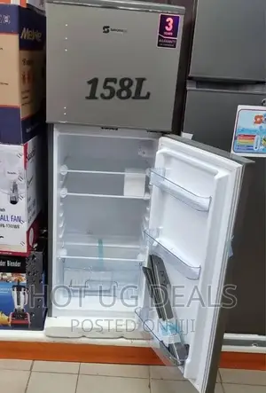 158L Sayona Double Door Fridge -Silver
