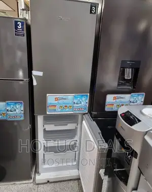 235L Sayona Double Door Fridge- Silver
