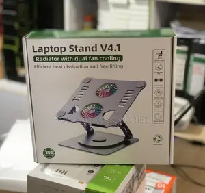 Adjustable Rotatable Laptop Stand With Cooling Fan