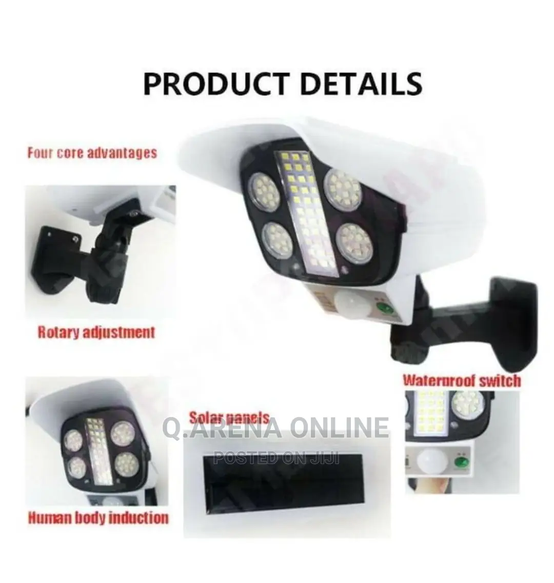 Outdoor Solar Motion Sensor Light - White