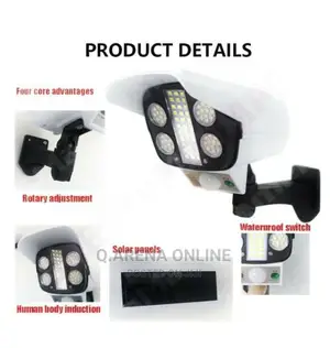 Outdoor Solar Motion Sensor Light - White