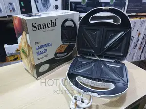 Saachi 2 Slice Sandwich Maker- White