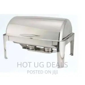 11L Single Roll Top Chafing Dish Glass Lid Buffet Warmer