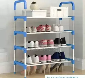 4 Layer Stainless Steel Stackable Shoes Rack