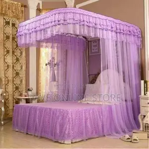 2 Stand Rail Design Mosquito Net – Purple