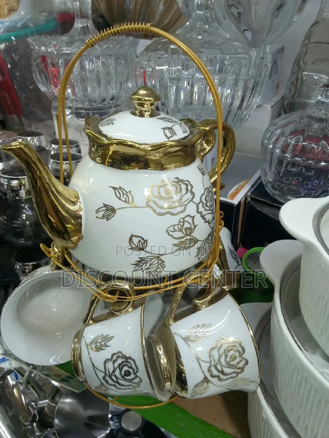 Teapot Cup and Saucer Set
