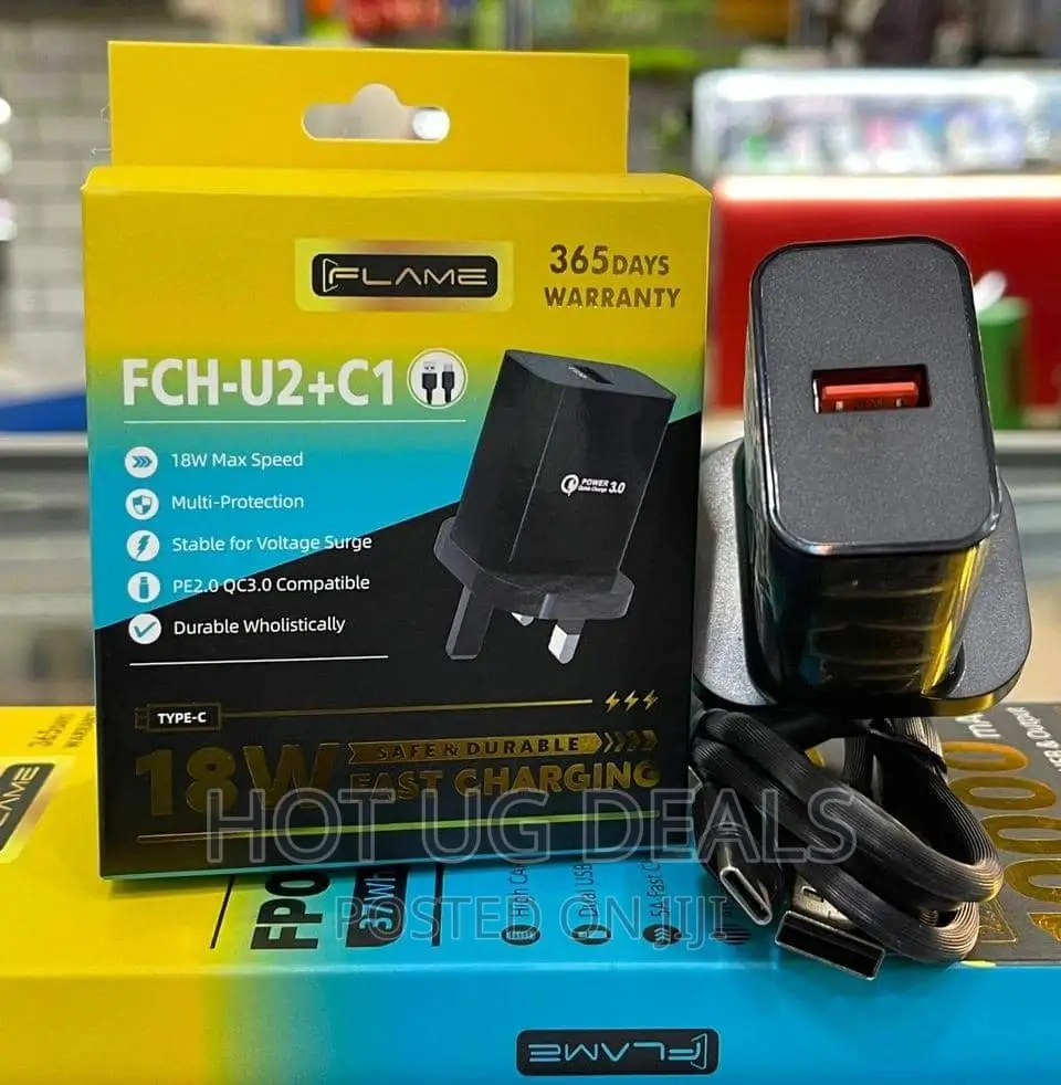Type- C Adaptive Fast Charger- Black