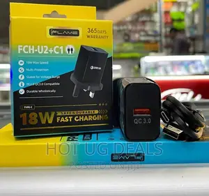 Type- C Adaptive Fast Charger- Black
