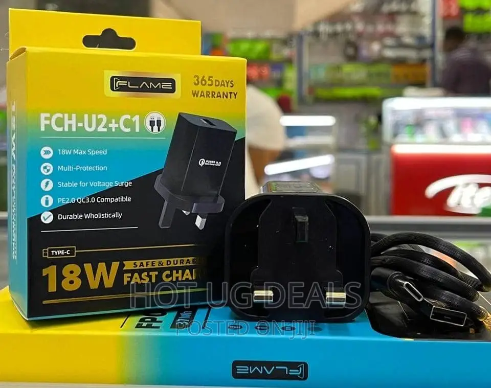 Type- C Adaptive Fast Charger- Black