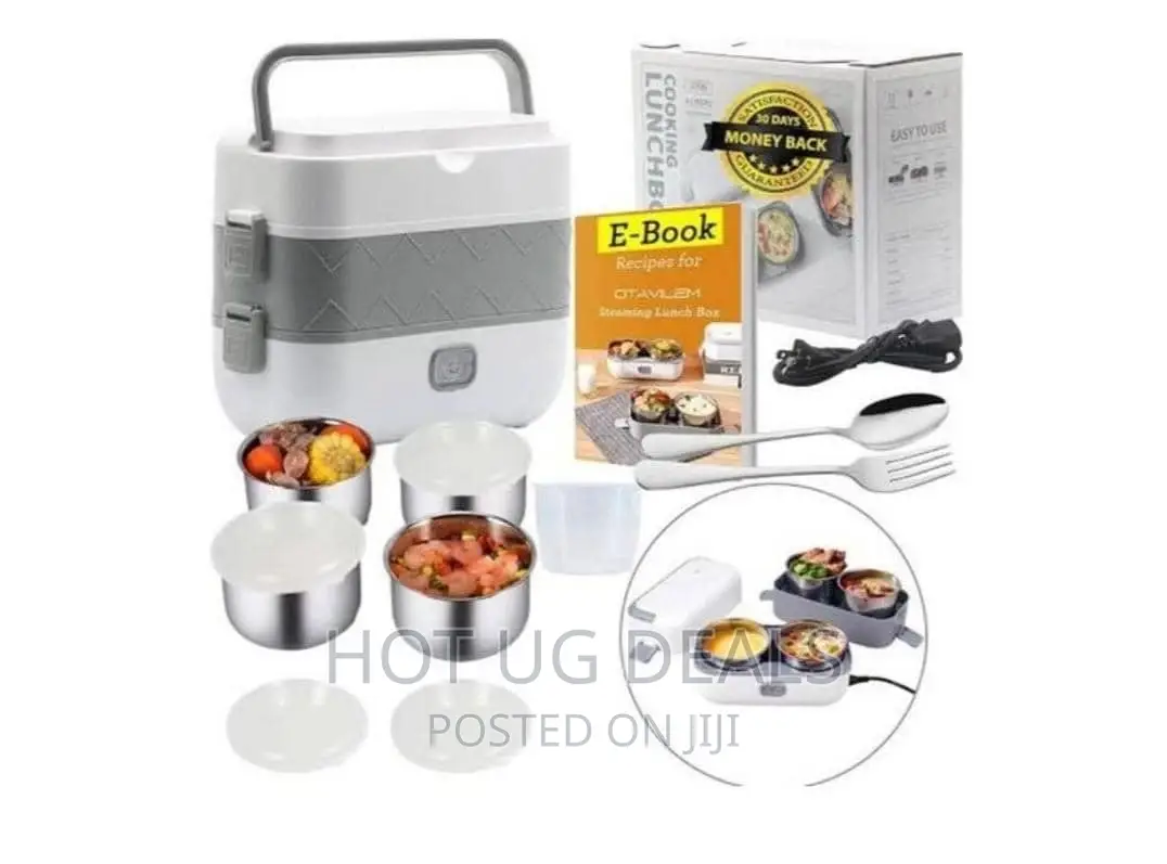 Portable Electric Lunch Box Heating Food Steamer Container.