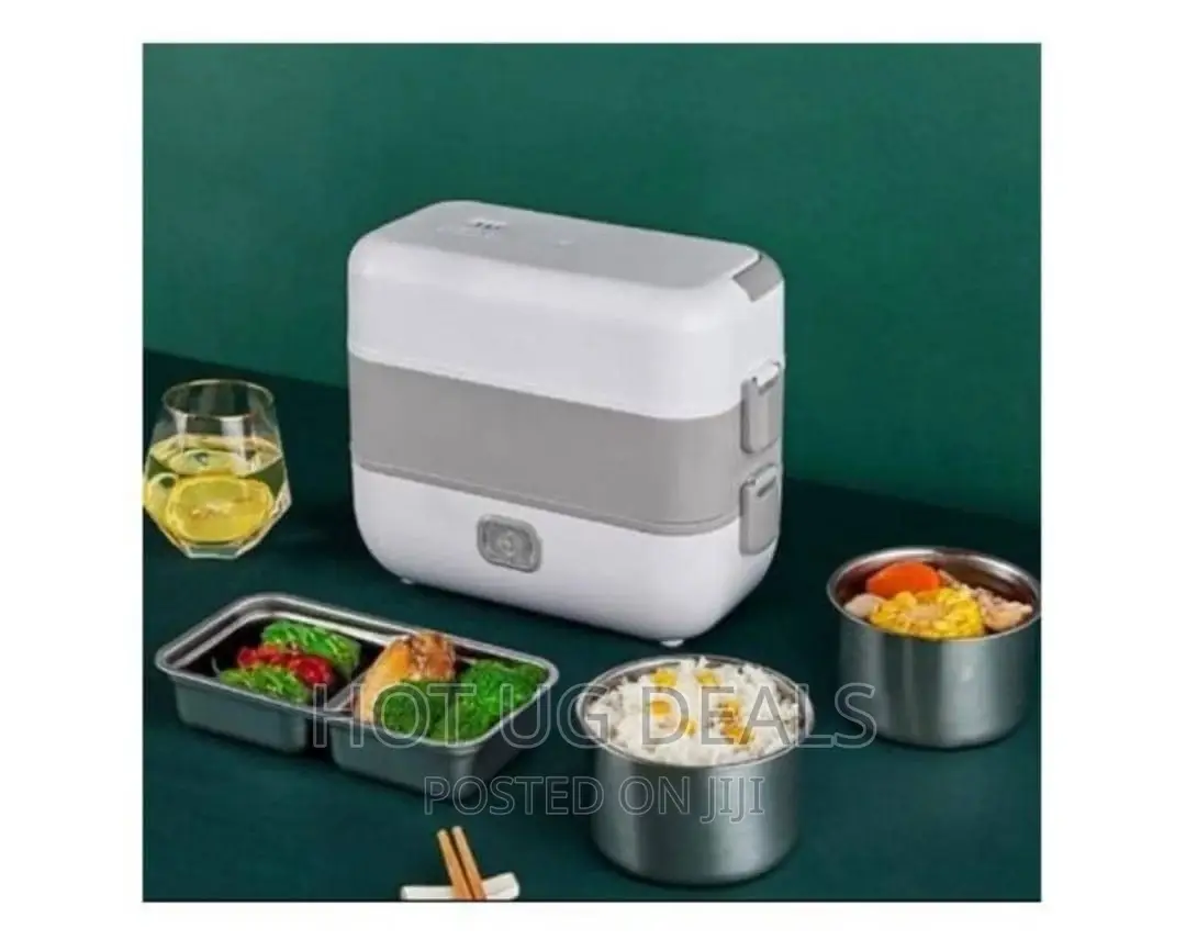 Portable Electric Lunch Box Heating Food Steamer Container.