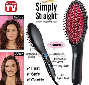 Hair Straightener Brush (Simply Straight