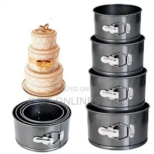 Cake Decor 4 Pcs Round Springform Tin Nonstick Cake Mould