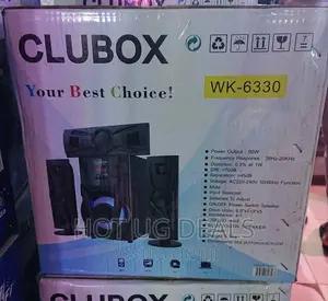 3.1 Clubox Home Sound Woofer With Remote Control- Black