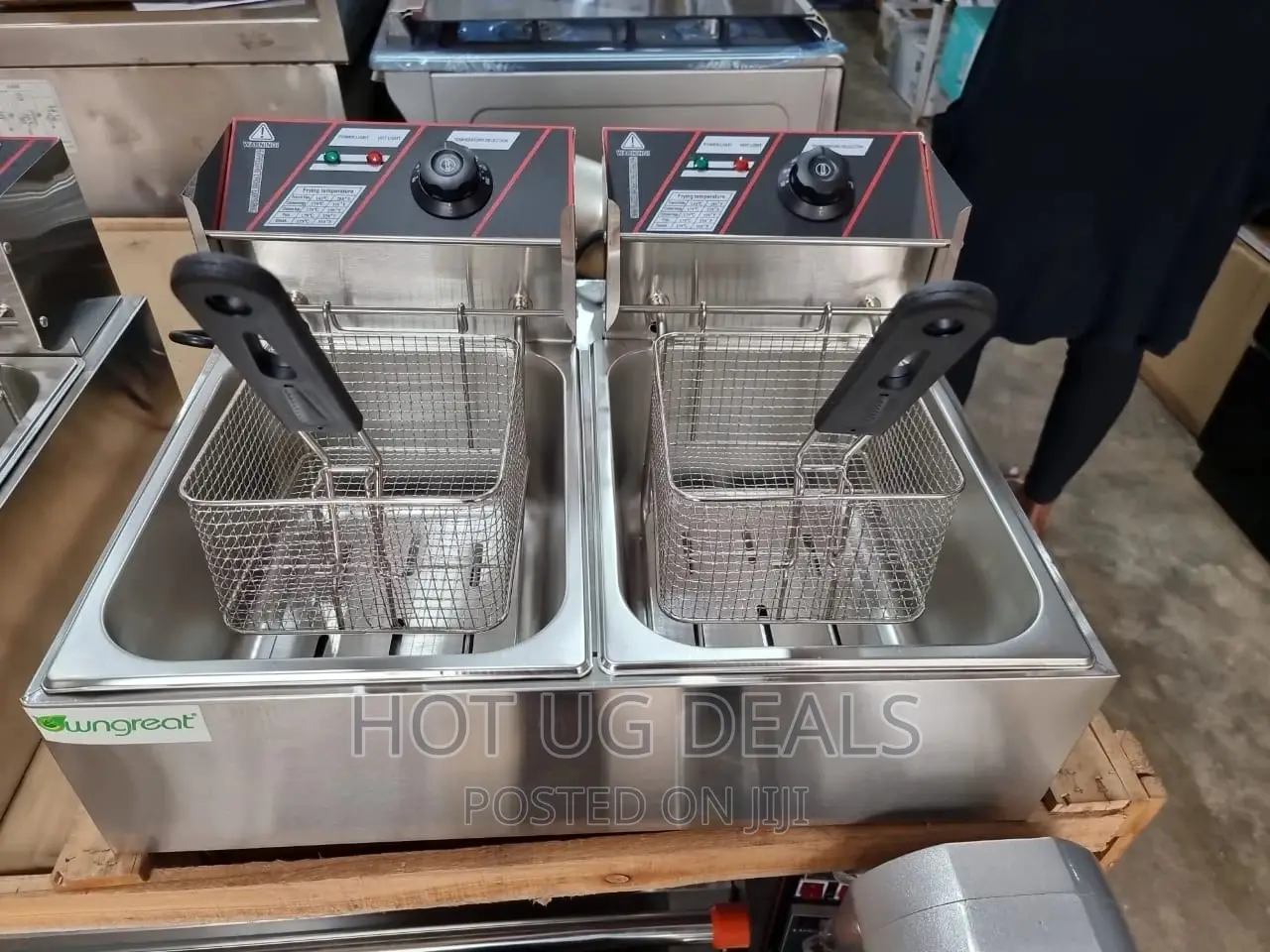12L Owngreat Double Deep Fryer- Silver