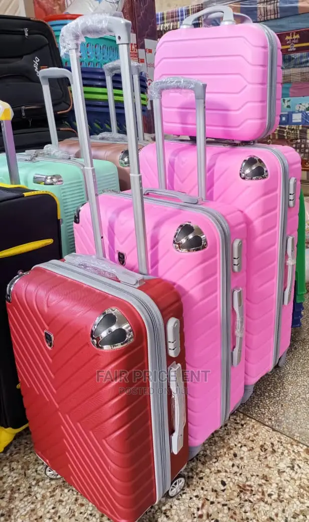 Plastic Suitcases Medium ( Pink)