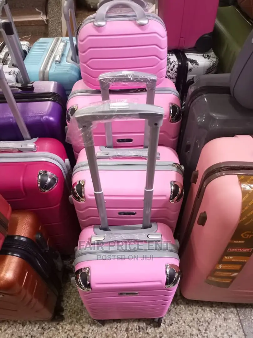 Plastic Suitcases Medium ( Pink)