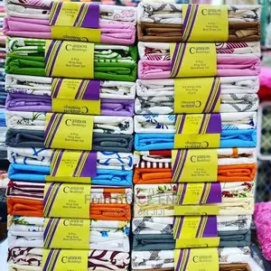 High Quality Cotton Bedsheets 6*6(Blue)