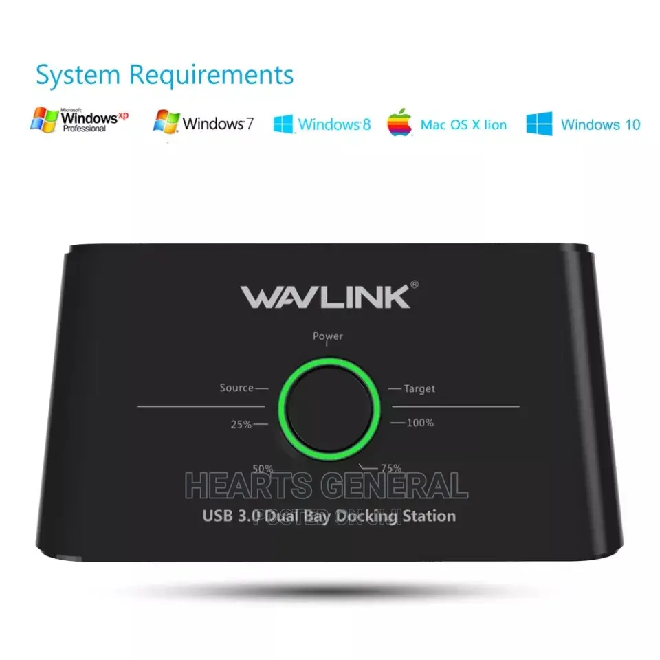 Wavlink Dual Bay Hard Drive Docking Station