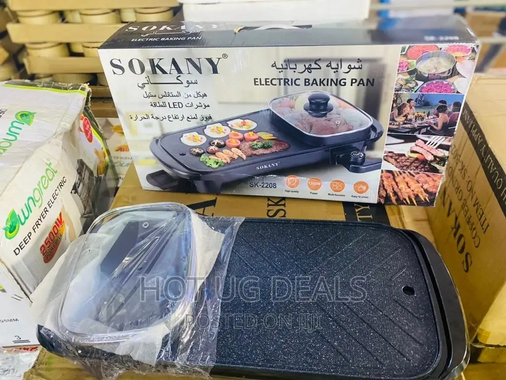 Sokany Electric Baking Pan- Black