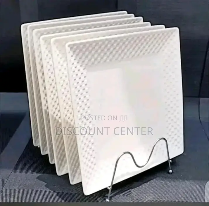Ceramic Square Plates 6pieces