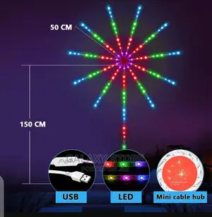 App Smart Control Fireworks Lights Led Strip Music Sound