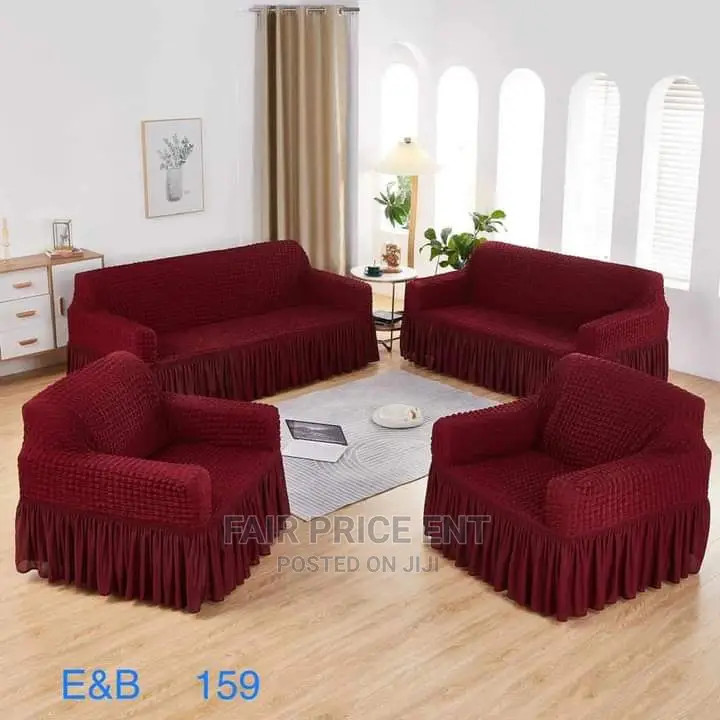 Sofa Covers 6 Seater ( Maroon)