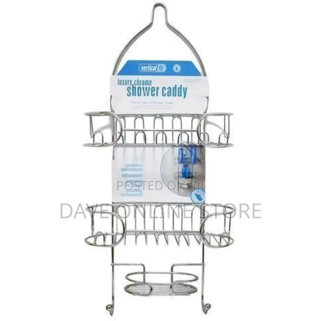 Bathroom Organizer Vertical Fit Shower Caddy Storage Rack