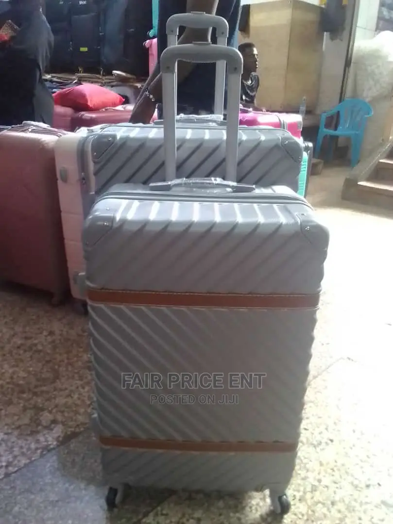 Plastic Suitcases Large ( Gray)