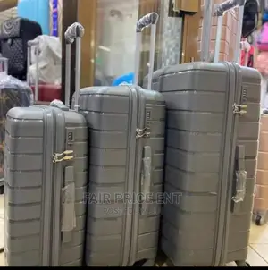Plastic Suitcases Large ( Gray)