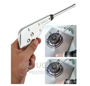 Gas Lighter With Electric Sparks - Silver