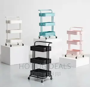 3 Tier Kitchen, Bedroom, Bathroom Rack Trolley Organizer