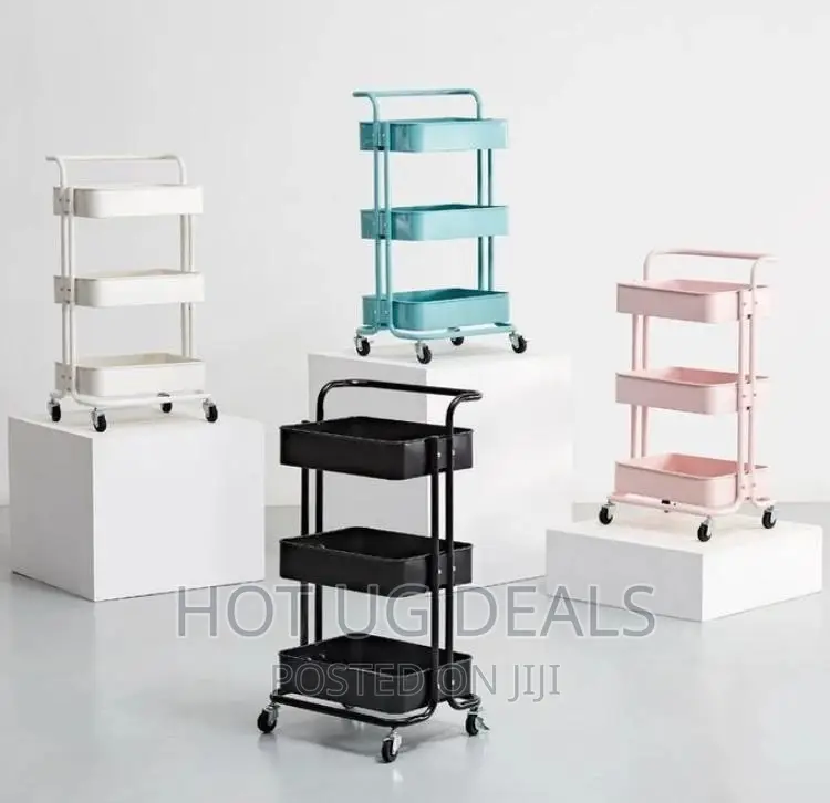 3 Tier Kitchen, Bedroom, Bathroom Rack Trolley Organizer