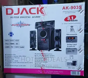 3 in 1 Djack Home Theater System Woofer - Black