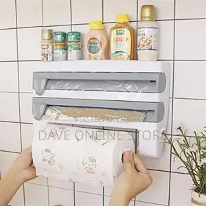 4 in 1 Cling Film, Paper Towel and Foil Storage Holder