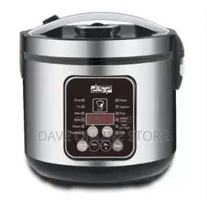 Dsp 5litre Multi-Functional Rice Cooker Steamer Pan, Silver